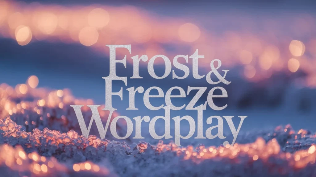Frost & Freeze Wordplay
