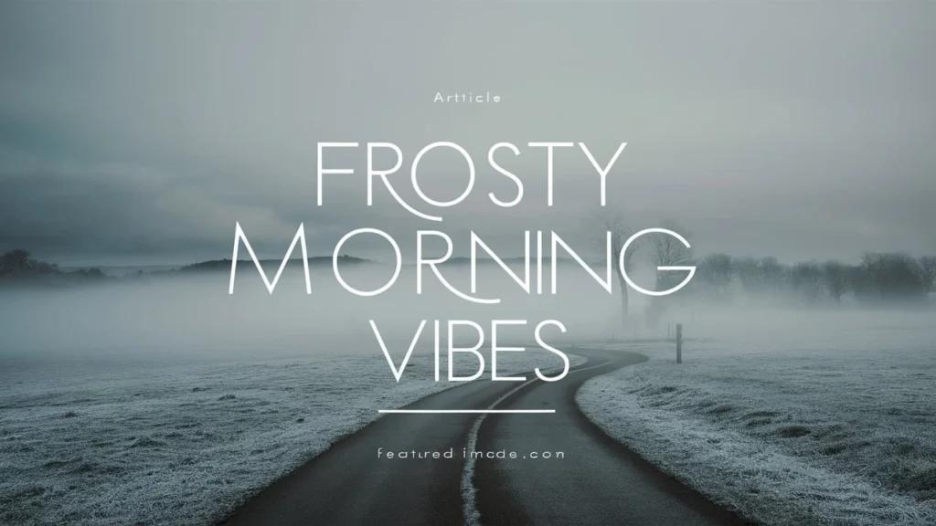 Frosty Morning Vibes