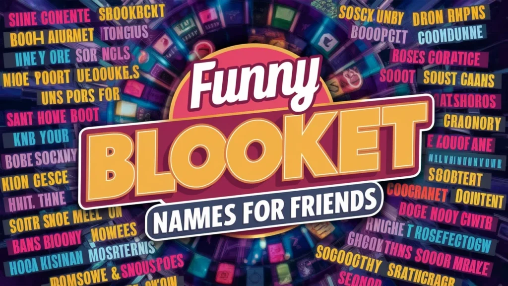 Funny Blooket Names for Friends