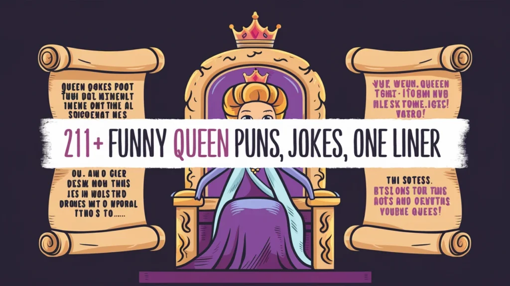 211+ Funny Queen Puns Jokes One Liner