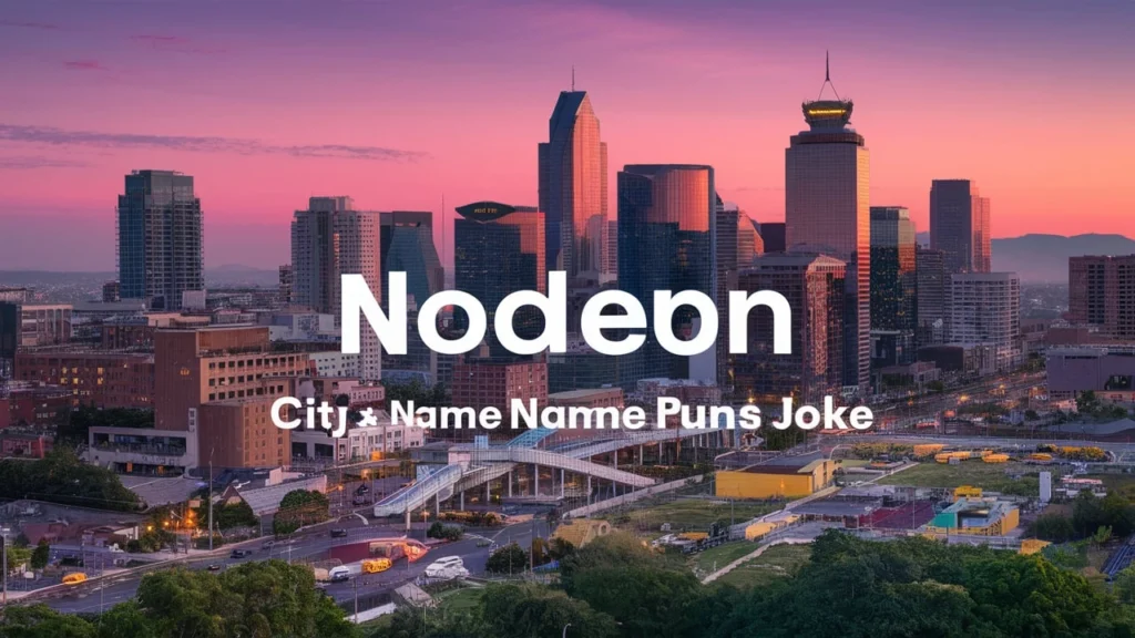Modern City & Suburb Name Puns Jokes