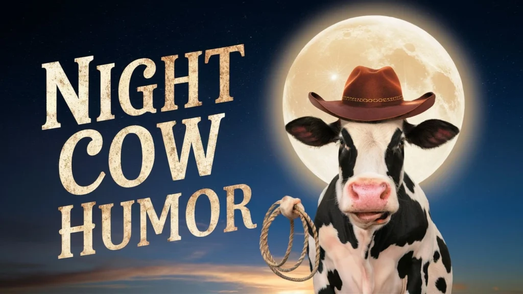 Night Cow Humor