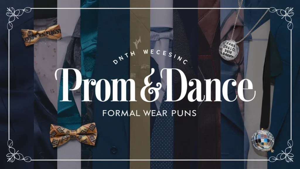 Prom & Dance Formal Wear Puns