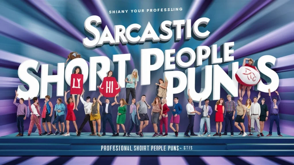 Sarcastic Short People Puns