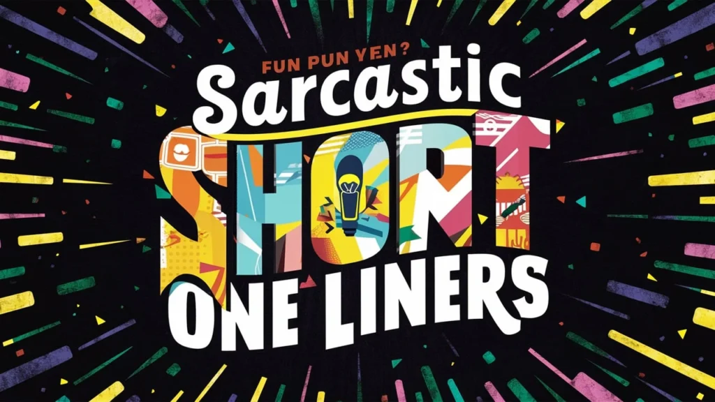 Sarcastic Short Pun One Liners