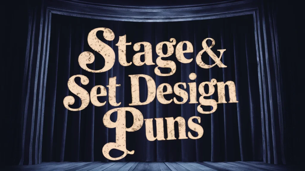 Stage & Set Design Puns