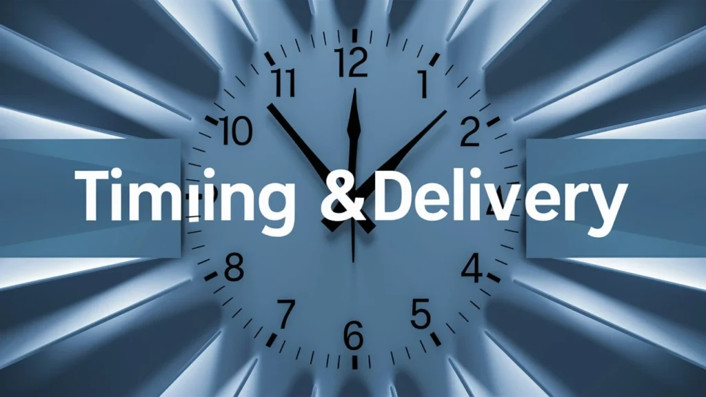 Timing & Delivery