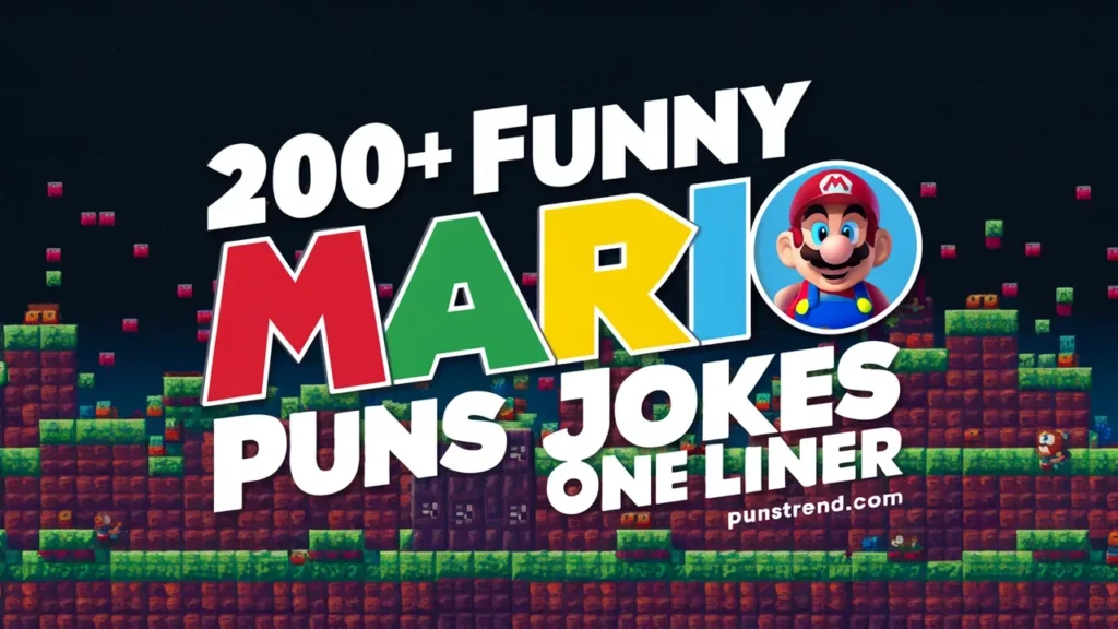 200+ Funny Mario Puns Jokes One Liner