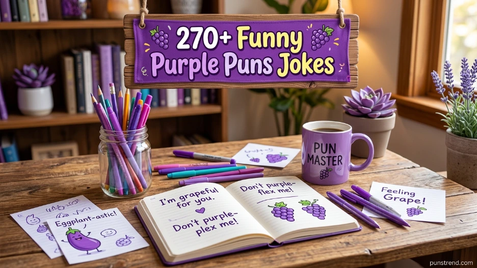 Funny Purple Puns Jokes