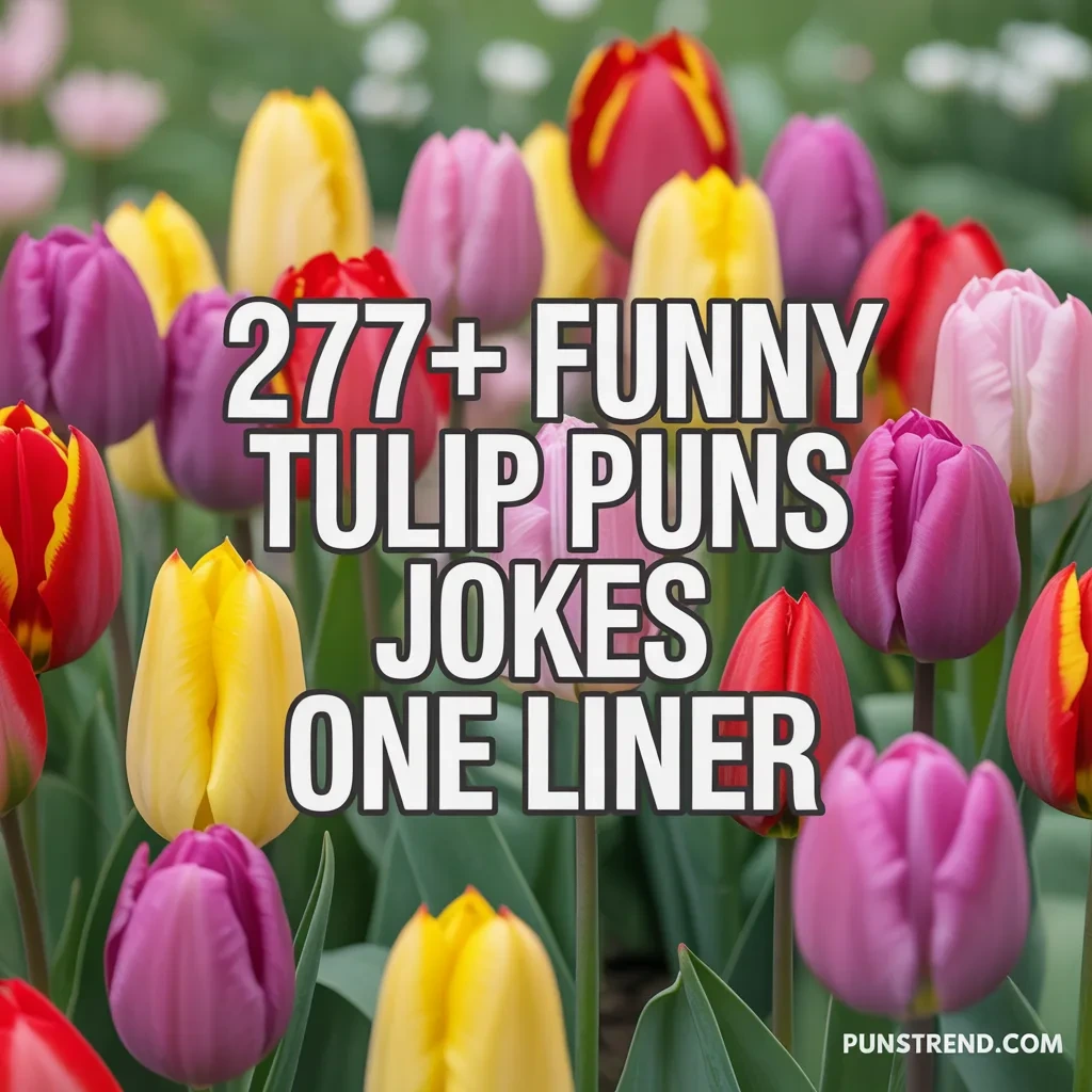 277+ Funny Tulip Puns Jokes One Liner
