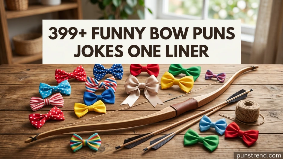 399+ Funny Bow Puns Jokes One Liner
