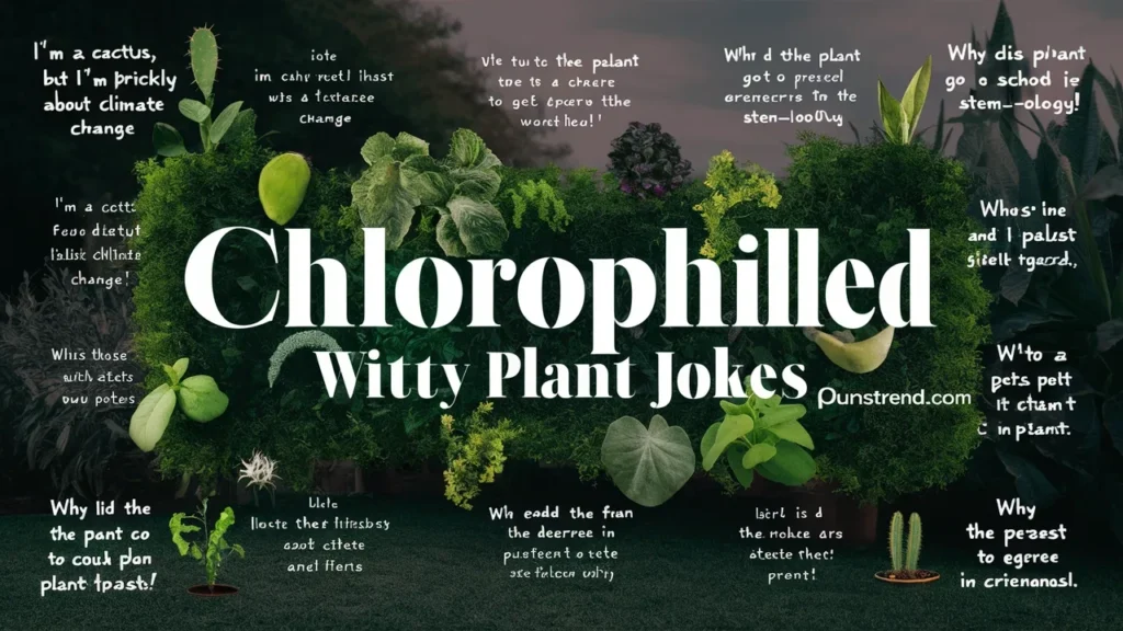 Chlorophyll filled witty plant jokes