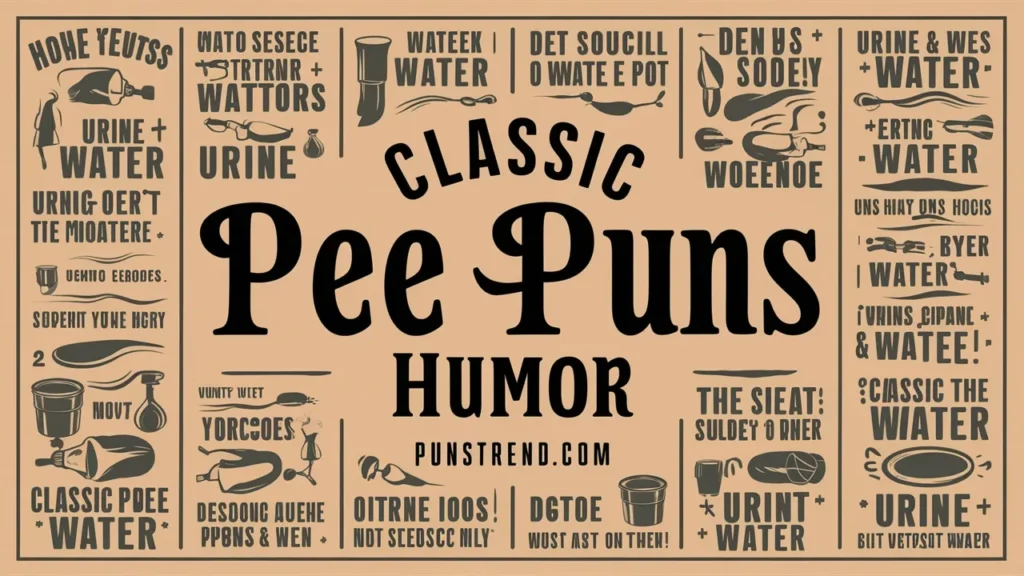 Classic Pee Puns Humor