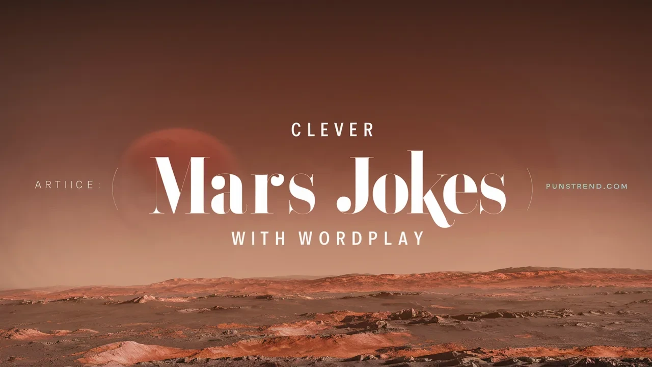 Clever Mars jokes with wordplay