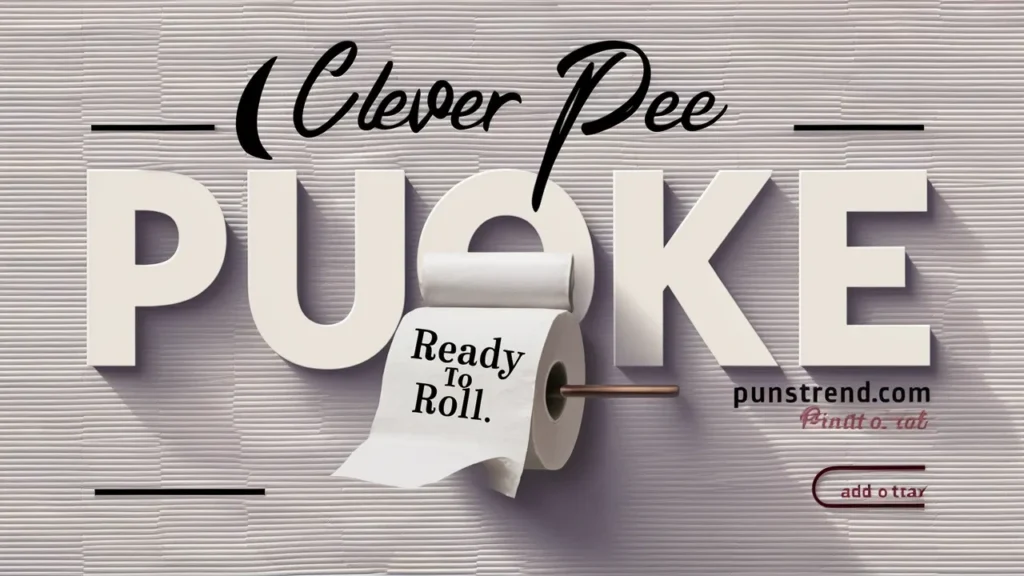 Clever Pee Puns Joke