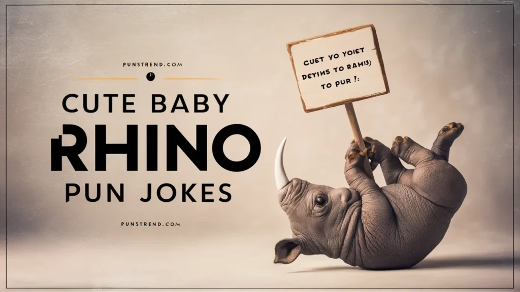 Cute Baby Rhino Pun Jokes