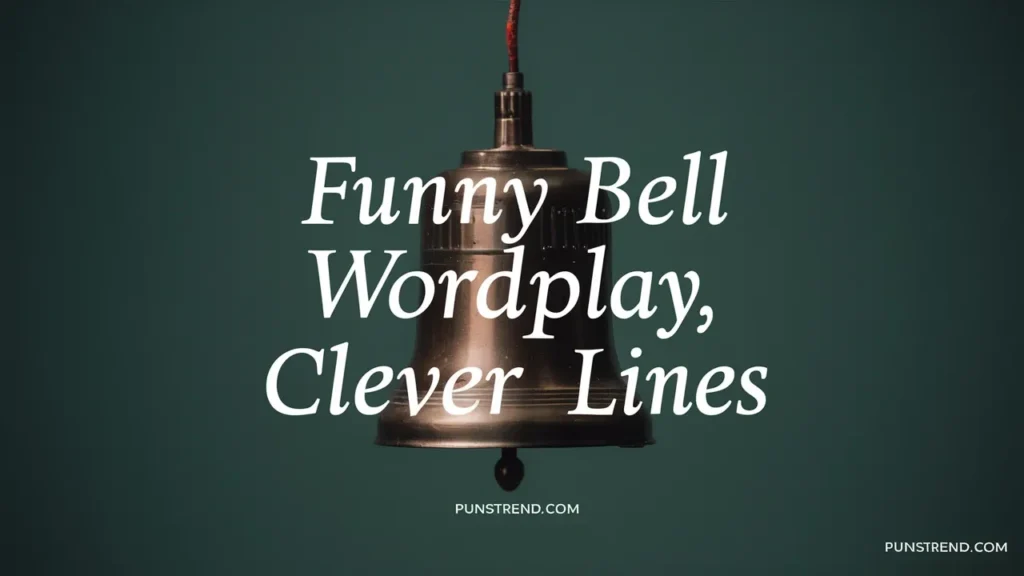 Funny bell wordplay clever lines