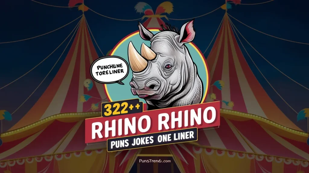 322+ Funny Rhino Puns Jokes One Liner