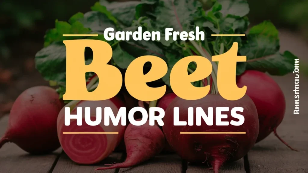 Garden Fresh Beet Humor Lines