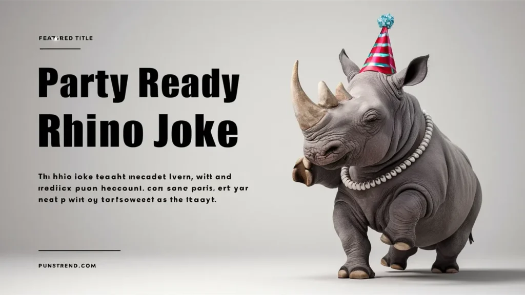 Party Ready Rhino Joke