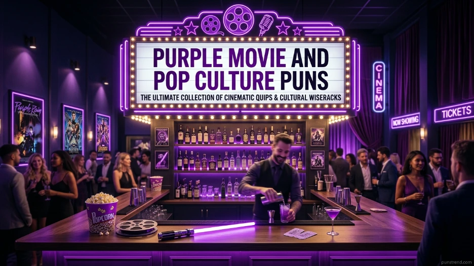 Purple Movie and Pop Culture Puns