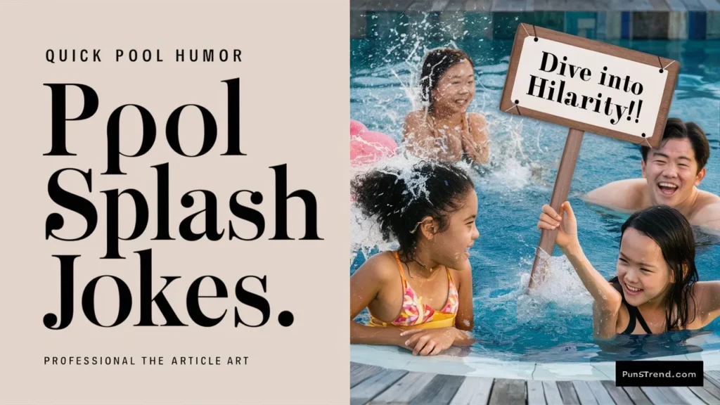 Quick Pool Humor Splash Jokes