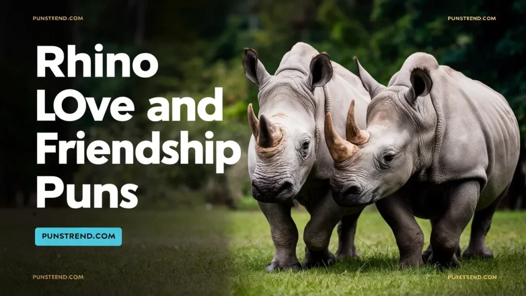 Rhino Love And Friendship Puns