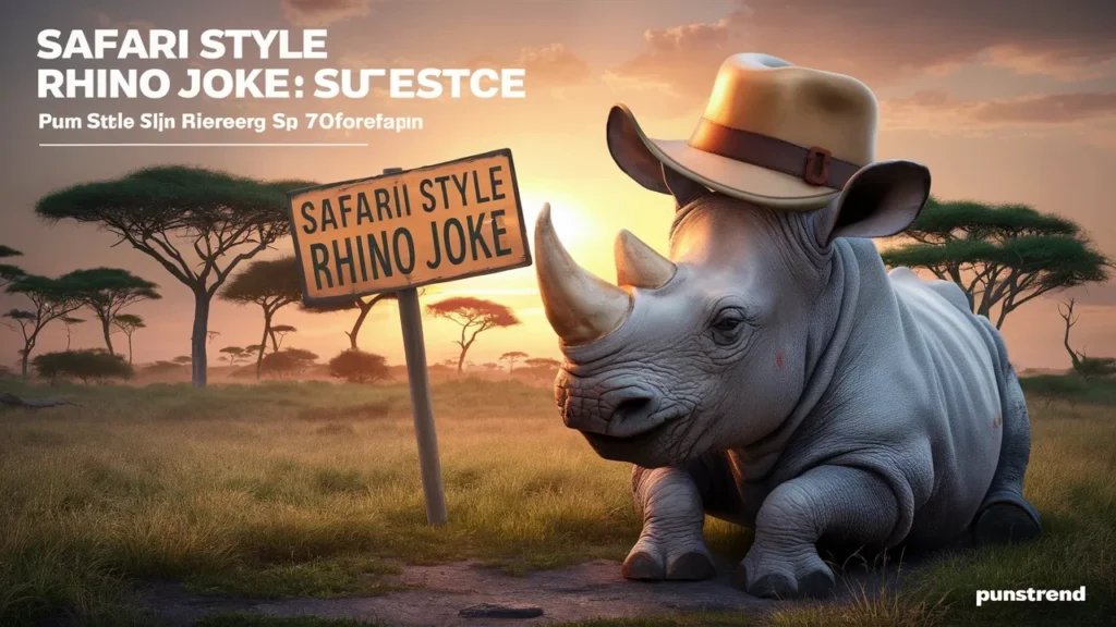 Safari Style Rhino Joke