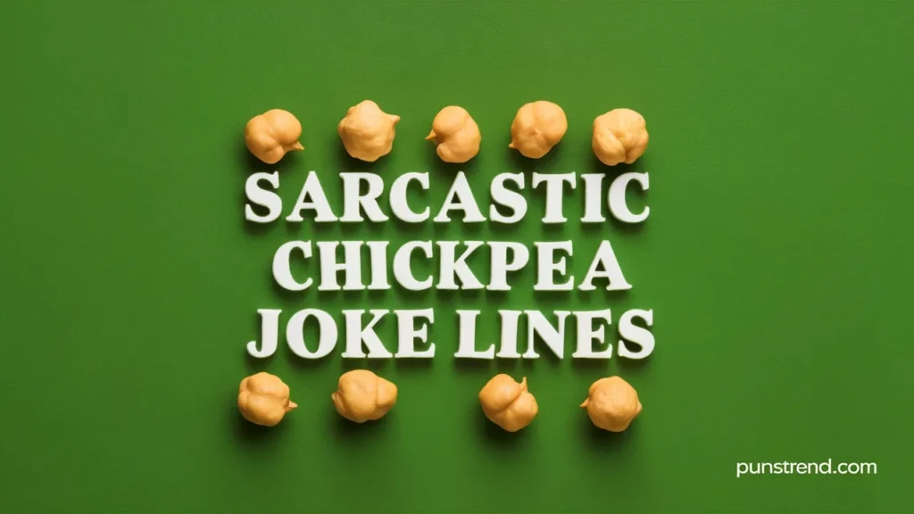 Sarcastic Chickpea Joke Lines