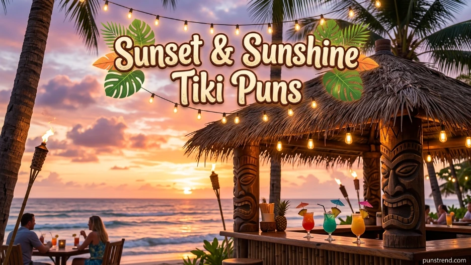 Sunset & Sunshine Tiki Puns