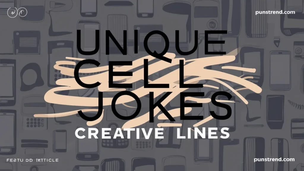 Unique cell jokes creative lines