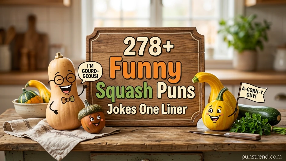 278+ Funny Squash Puns Jokes One Liner