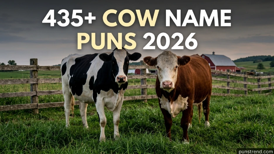 435+ Cow Name Puns 2026