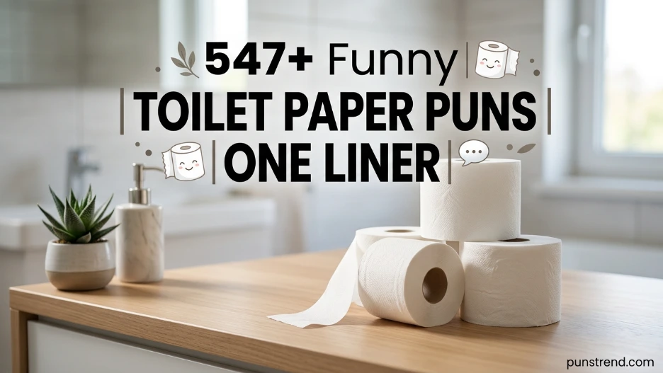 547+ Funny Toilet Paper Puns Jokes One Liner