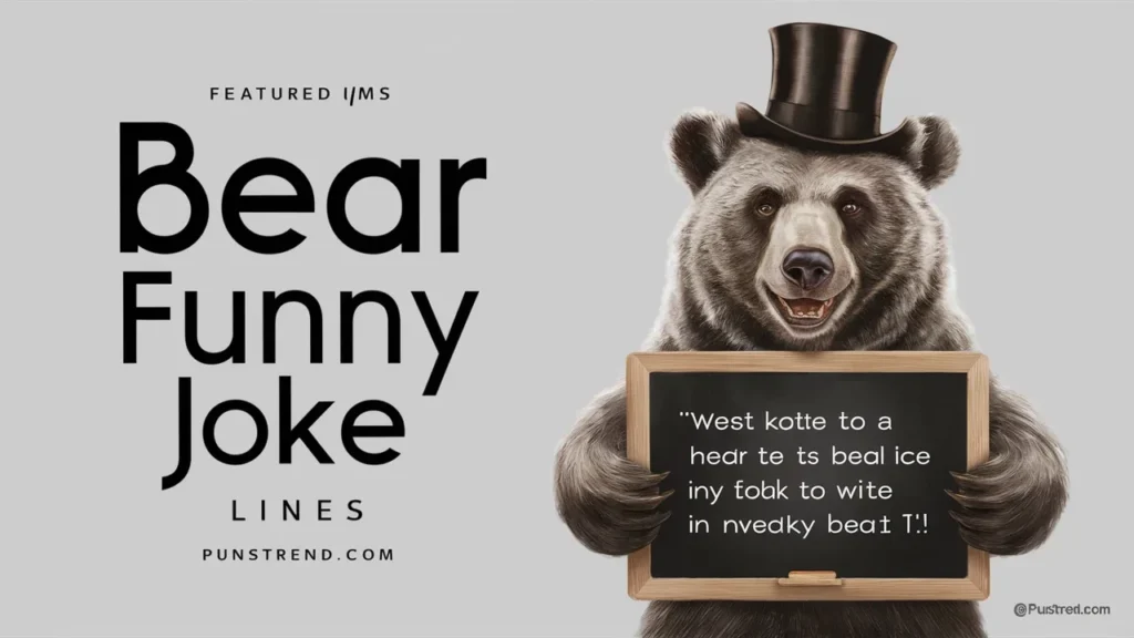 Bear Funny Joke Lines