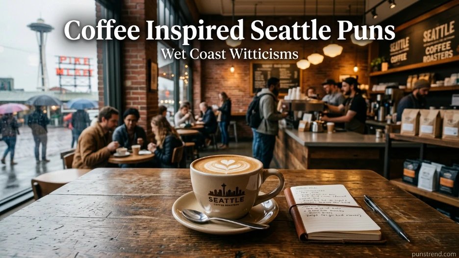 Coffee Inspired Seattle Puns