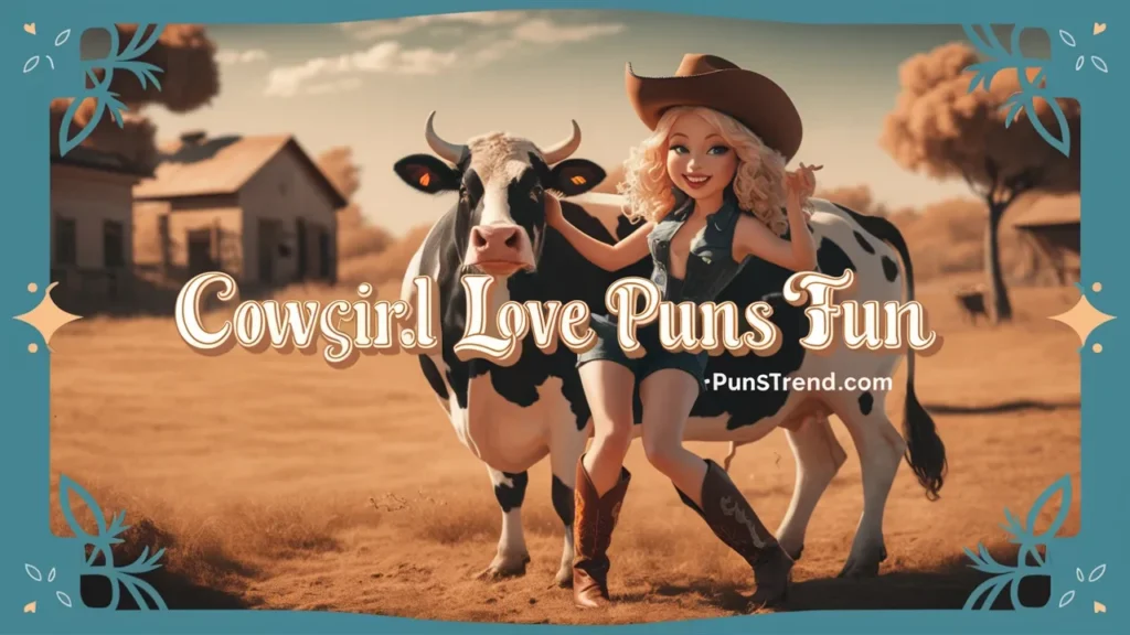 Cowgirl Love Puns Fun