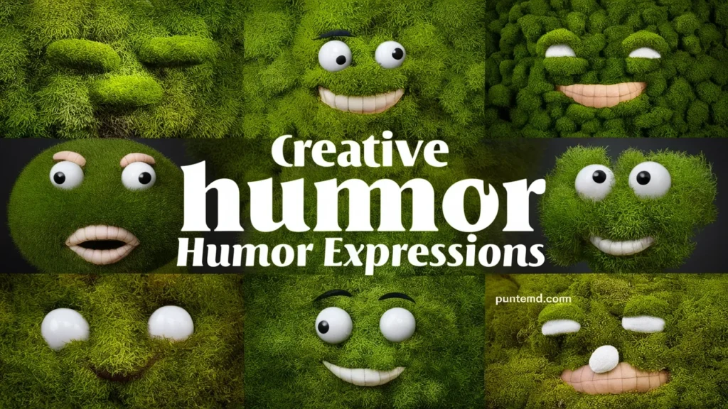 Creative moss humor expressions