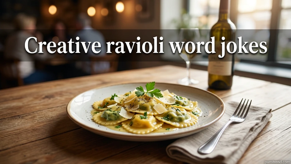 Creative ravioli word jokes