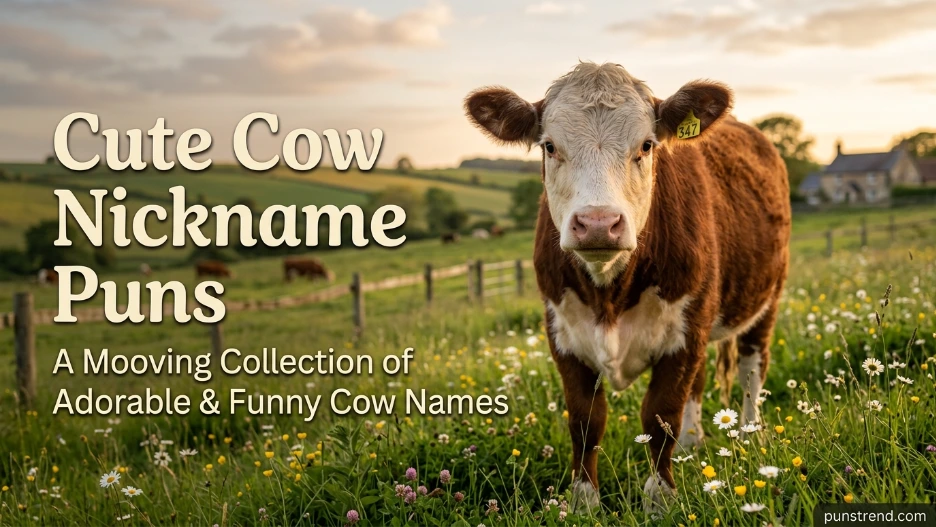 Cute Cow Nickname Puns