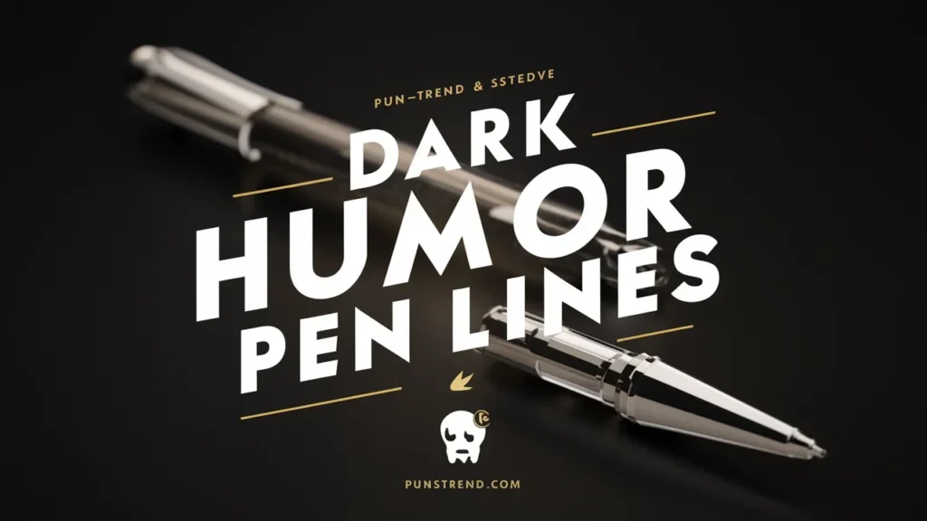 Dark Humor Pen Lines