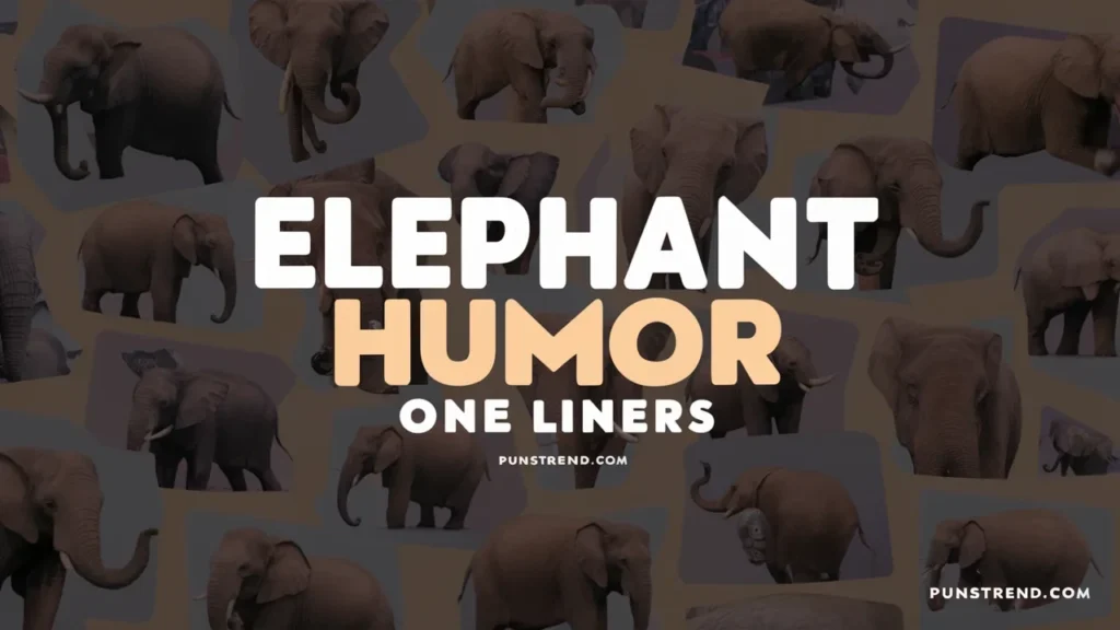 Elephant Humor One Liners