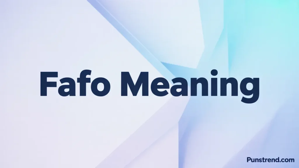 FAFO Meaning