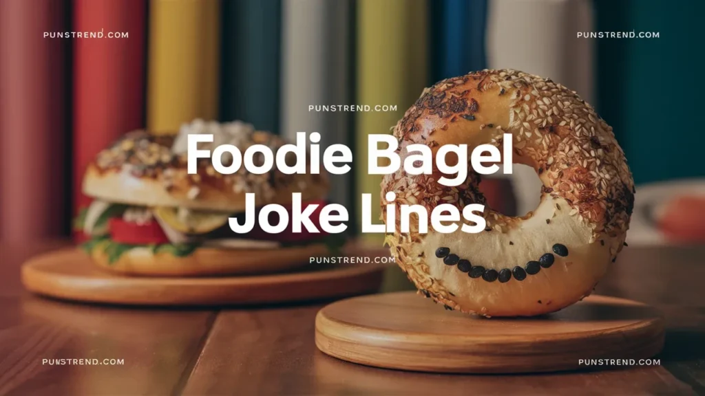 Foodie Bagel Joke Lines