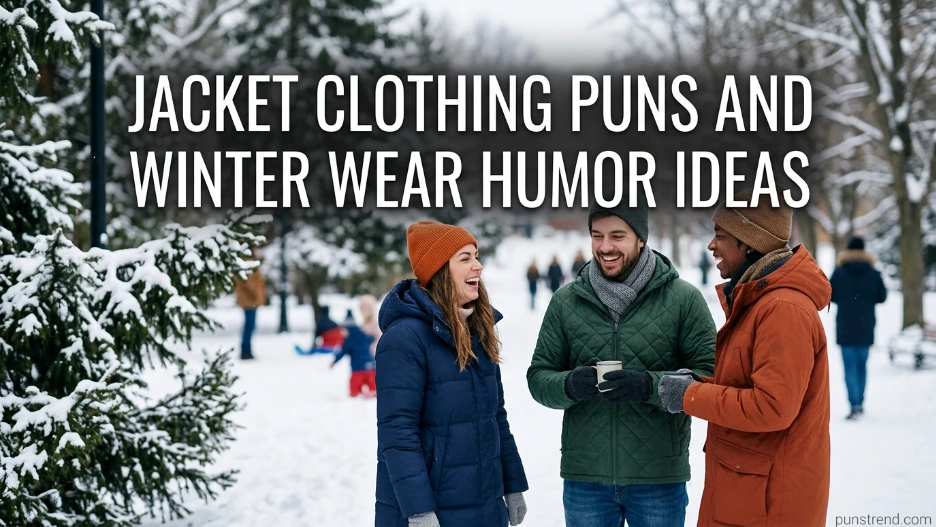 Jacket Clothing Puns and Winter Wear Humor Ideas