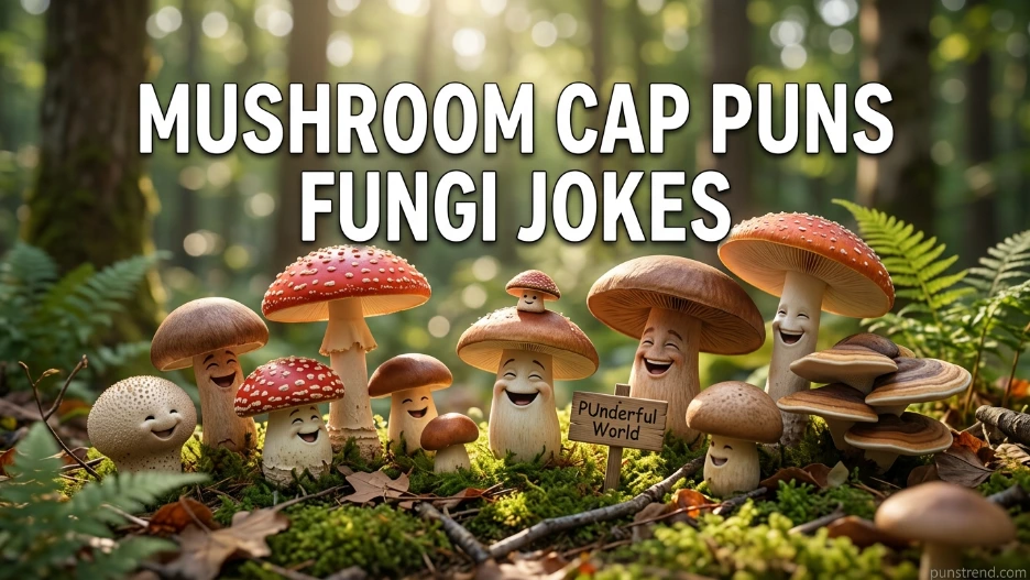 mushroom cap puns funny fungi jokes