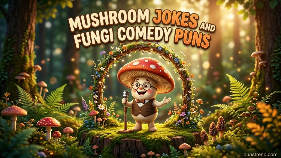 mushroom jokes and fungi comedy puns