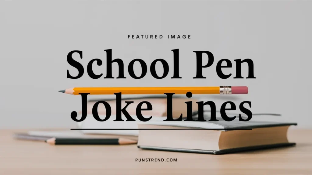 School Pen Joke Lines