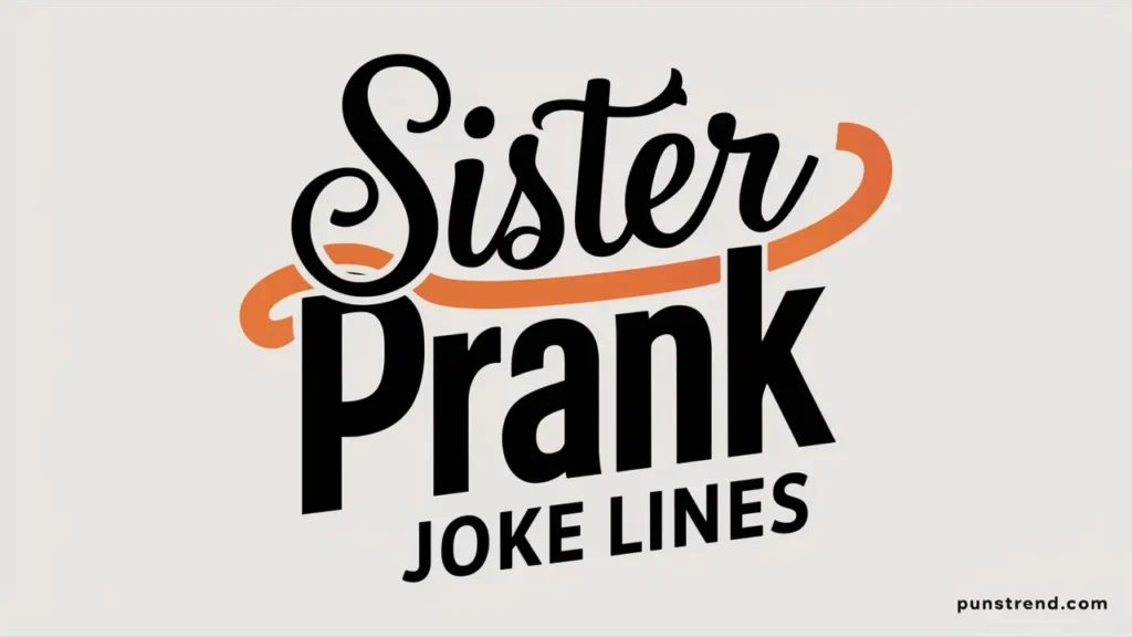 Sister Prank Joke Lines