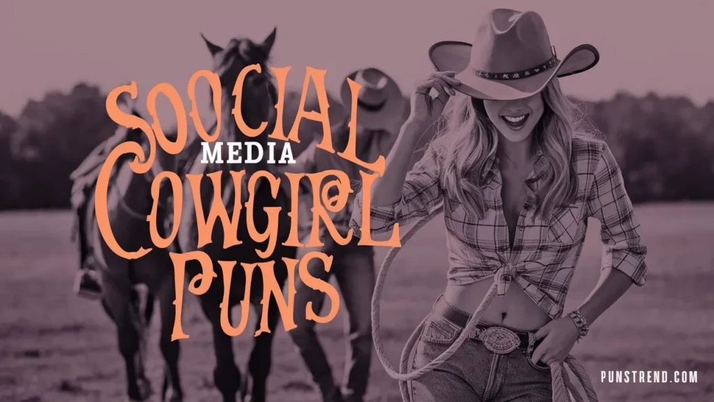 Social Media Cowgirl Puns